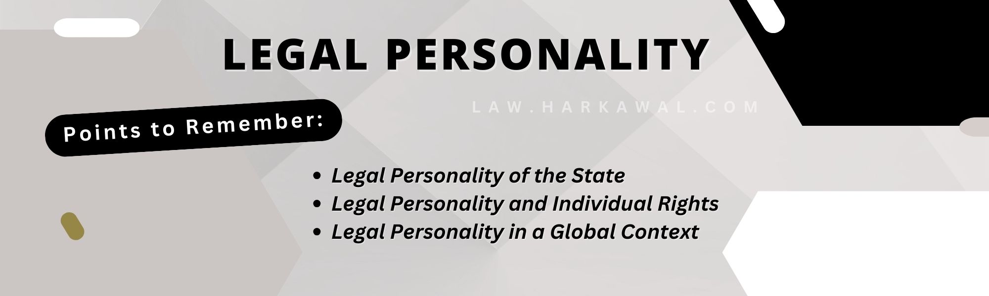 Legal Personality