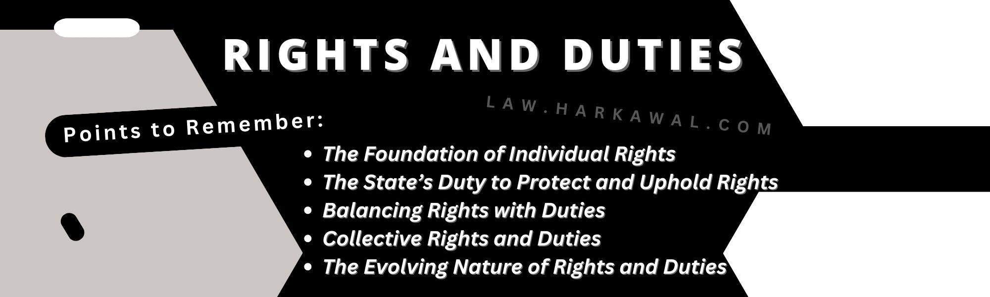 Rights and Duties in the Legal Landscape